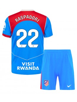Atletico Madrid Giacomo Raspadori #22 Replika Tredje Kläder Barn 2025-26 Kortärmad (+ byxor)